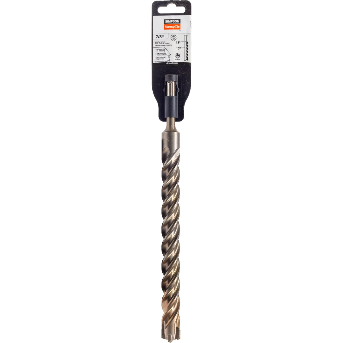 Simpson 7/8 in. x 12 in. SDS-Plus Quad Head Carbide Drill Bit MDPL08712Q