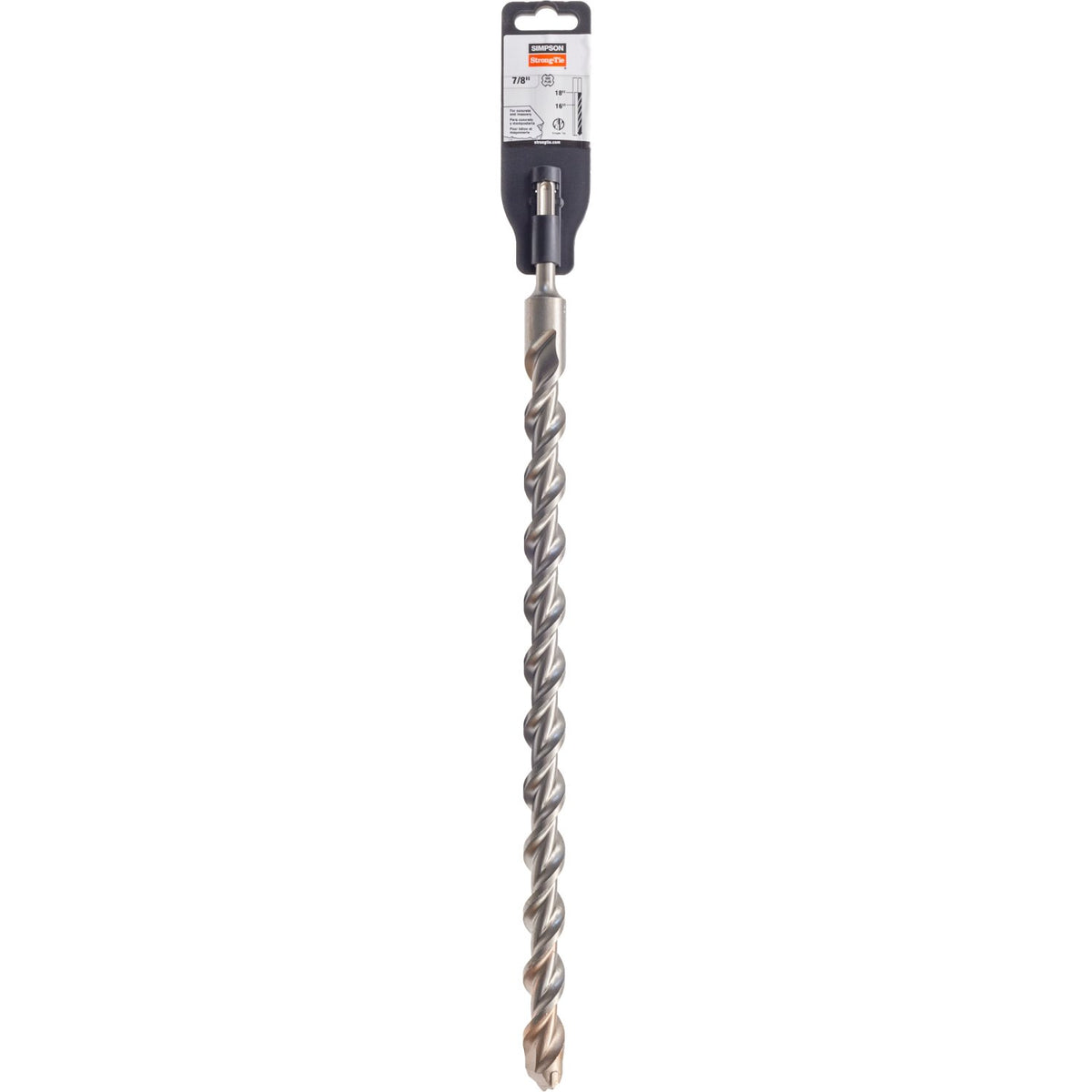Simpson SDS-Plus Drill Bit 7/8 in. x 18 in. 2-Cutter Carbide-Tipped MDPL08718