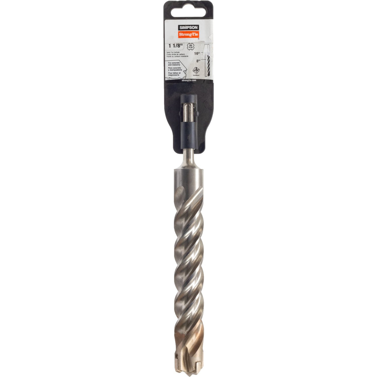 Simpson SDS-Plus Quad Head Carbide Drill Bit 1-1/8 in. x 10 in. MDPL11210Q
