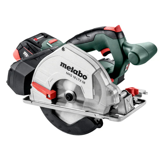 Metabo circular saw on a white background