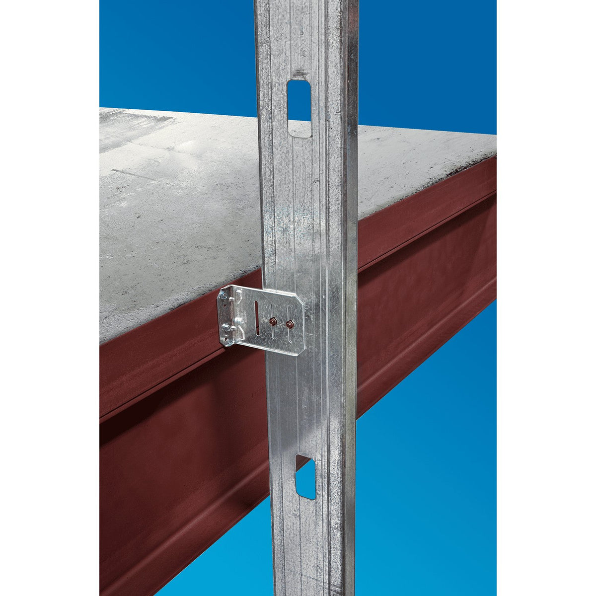 Simpson SCB47.5-KT Bypass Framing Slide Clip Connector 7-1/2 in 16 Ga Galv w/Shouldered Screws 25-Pk