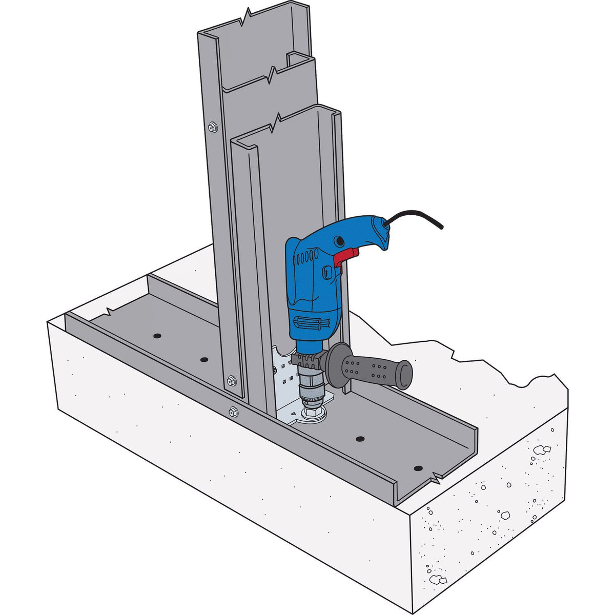 Simpson MSJC8.25-R15 CFS Steel-Joist Connector 2x4-1/2x8-1/4 in 12-Ga Galvanized G90 15-Pack