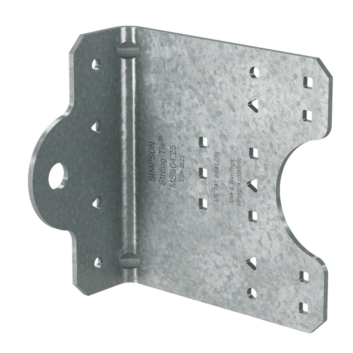 Simpson MSSC4.25-R50 Steel-Stud Clip 4-1/4 in. 12-Ga Galvanized CFS Connector 50-Pack