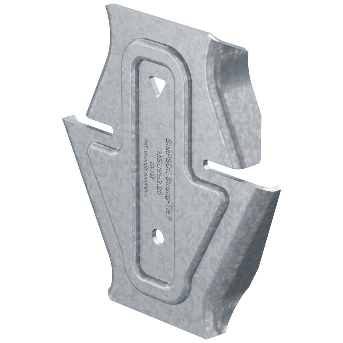 Simpson MSUBH3.25-R100 3-1/4 in. 14-Ga CFS Wall Stud Bridging Connector G90 Galvanized 100-Pack