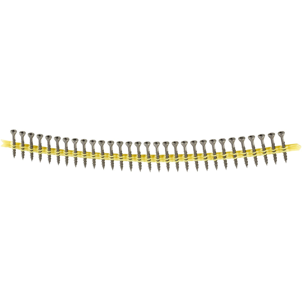 Simpson MTH Collated Wood Underlayment Screw #7 x 1 in. Yellow Zinc 2500-Pack