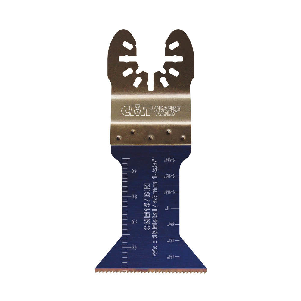 CMT OMM15-X5 1-3/4" Plunge and Flush-Cut Blade for Wood & Metal BIM (5-Pc)