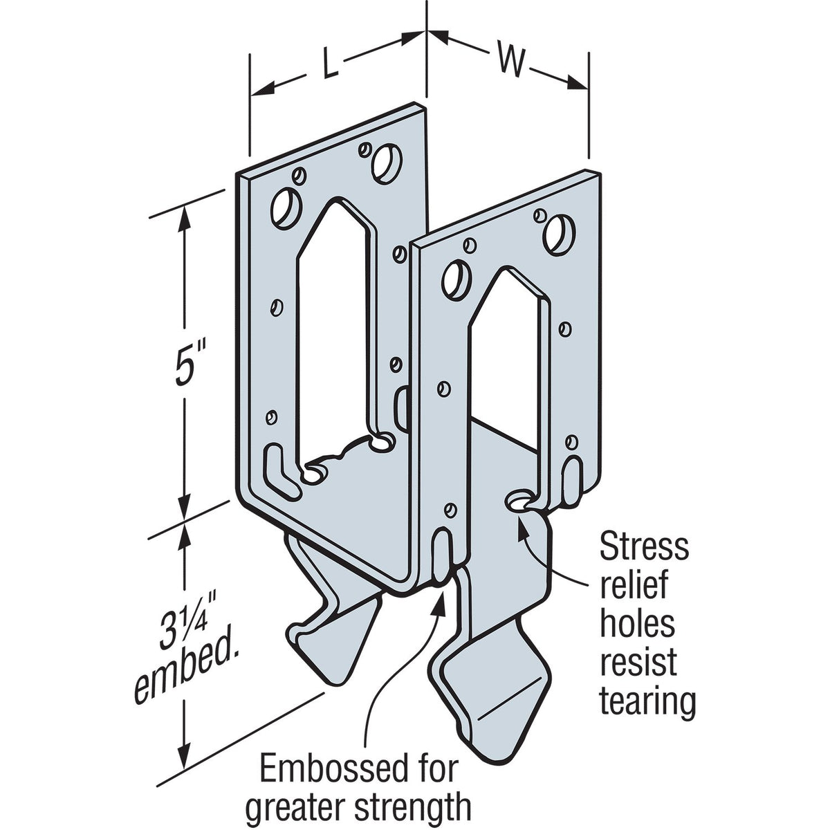 Simpson PB44HDG 4x4 Hot-Dip Galvanized Post Base