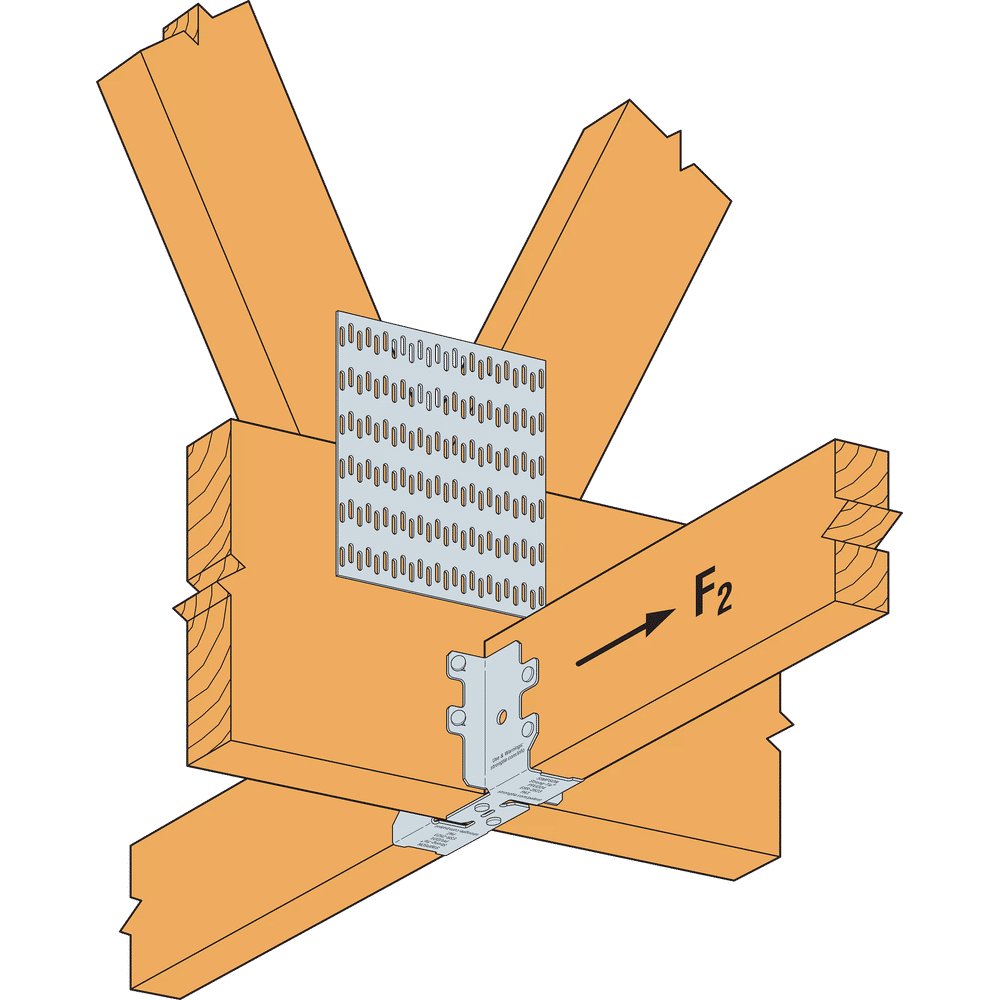 Simpson PFUD 20-Gauge Post-Frame Under-Saddle Hanger for 2x4 Joist and 1-Ply Truss PFUD24