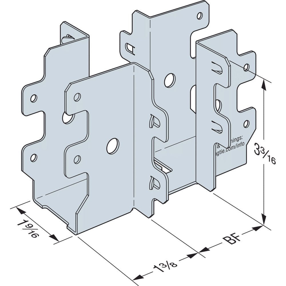 Simpson PFUD 20-Gauge Post-Frame Under-Saddle Hanger for 2x4 Joist and 1-Ply Truss PFUD24