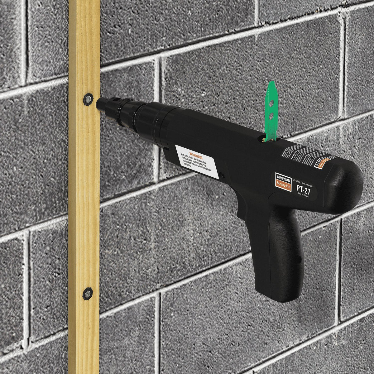 Simpson PT-27 Semi-Auto Powder Actuated Tool .27 Caliber Fastening to Structural Steel