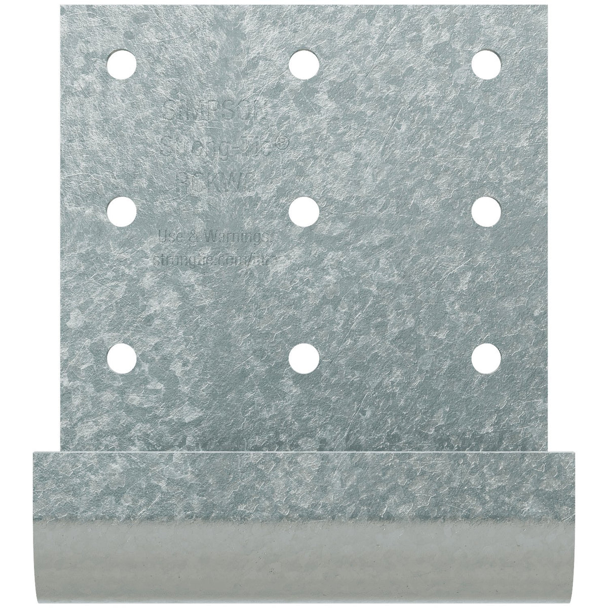 Simpson RCKW3-R10 3-in Kneewall Connector Clip 7 Ga G90 Galvanized 10-Pack