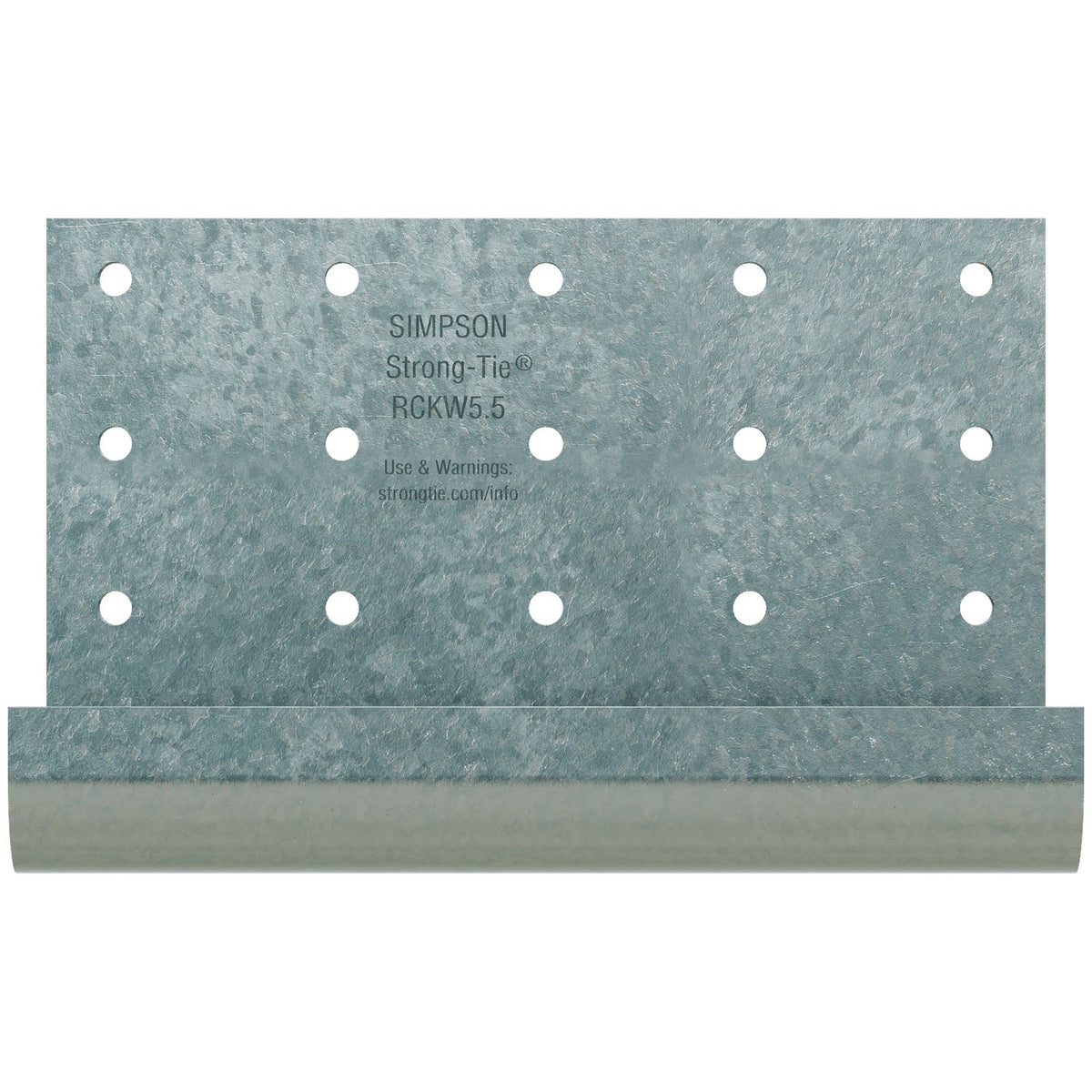 Simpson RCKW5.5-R10 5.5 in. Kneewall Connector Clip 7 Ga G90 Galvanized 10-Pack