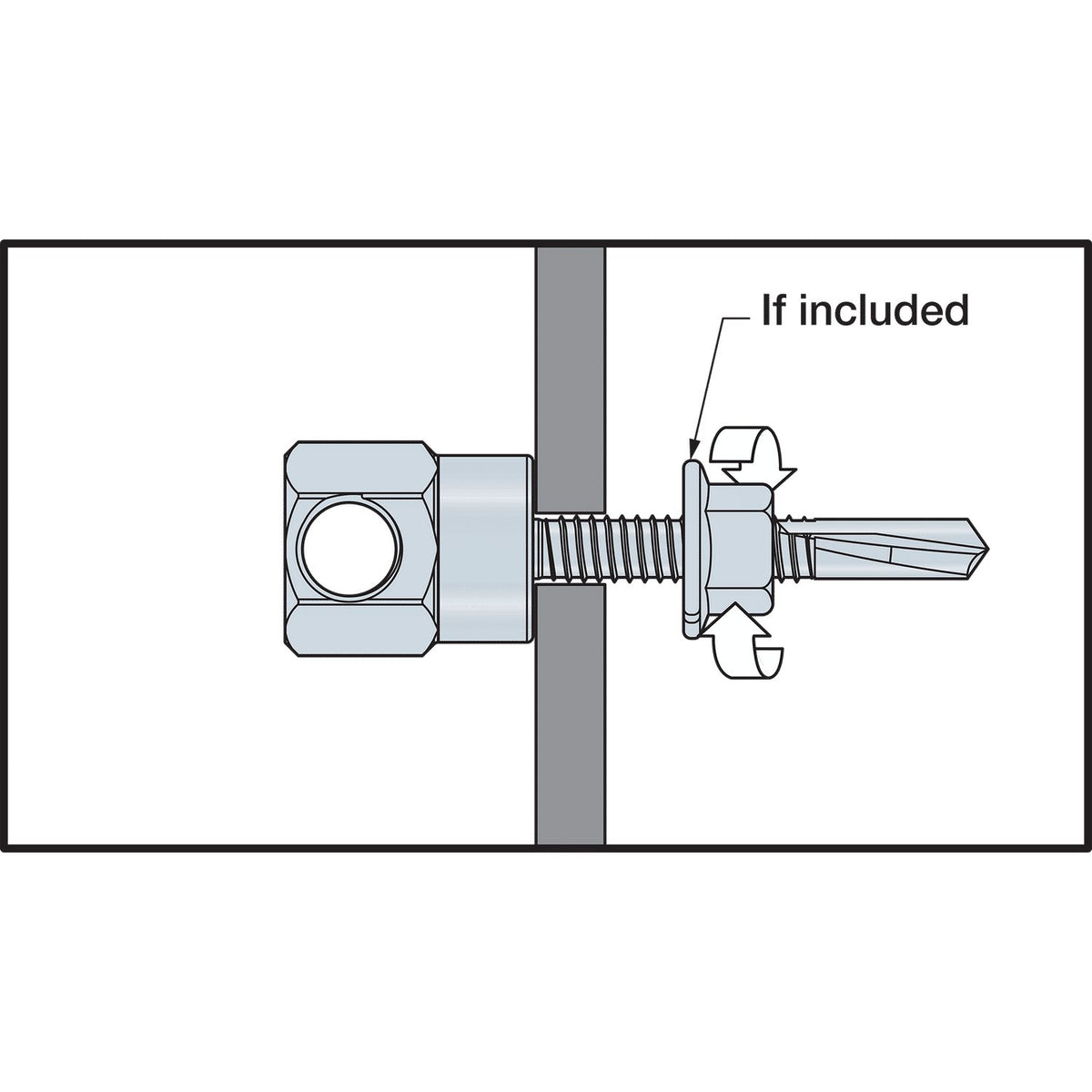 Simpson 3/8" Horizontal Steel Rod Hanger