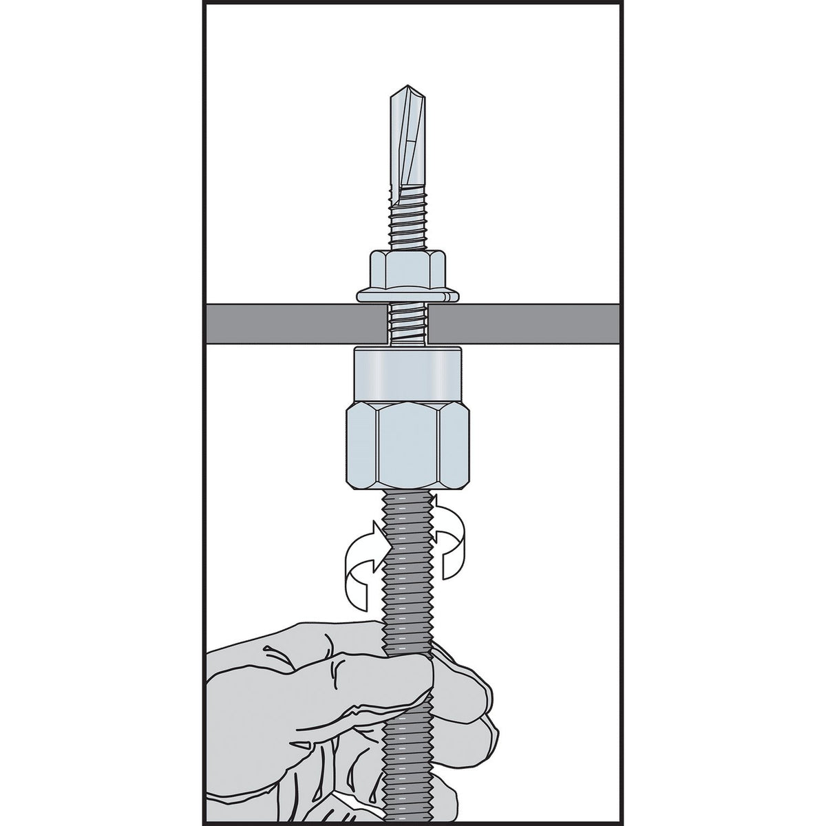 Simpson 3/8" Vertical Steel Rod Hanger