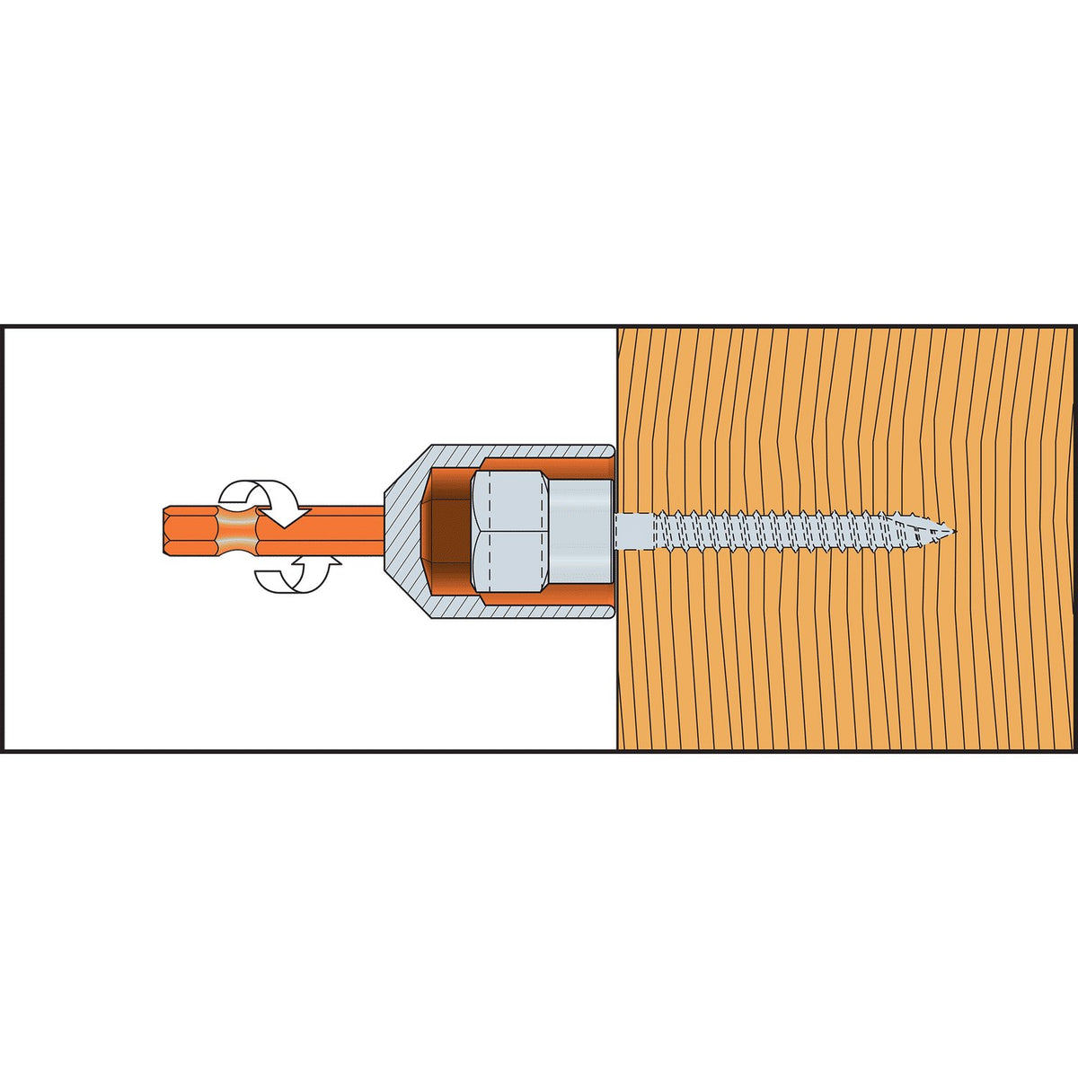 Simpson 1/4" Horizontal Wood Rod Hanger 1/4 x 1" RWH25100