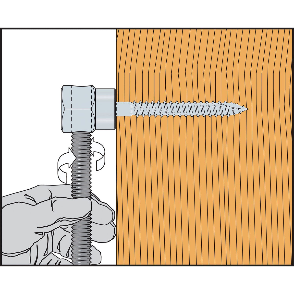 Simpson 1/4" Horizontal Wood Rod Hanger 1/4 x 1" RWH25100