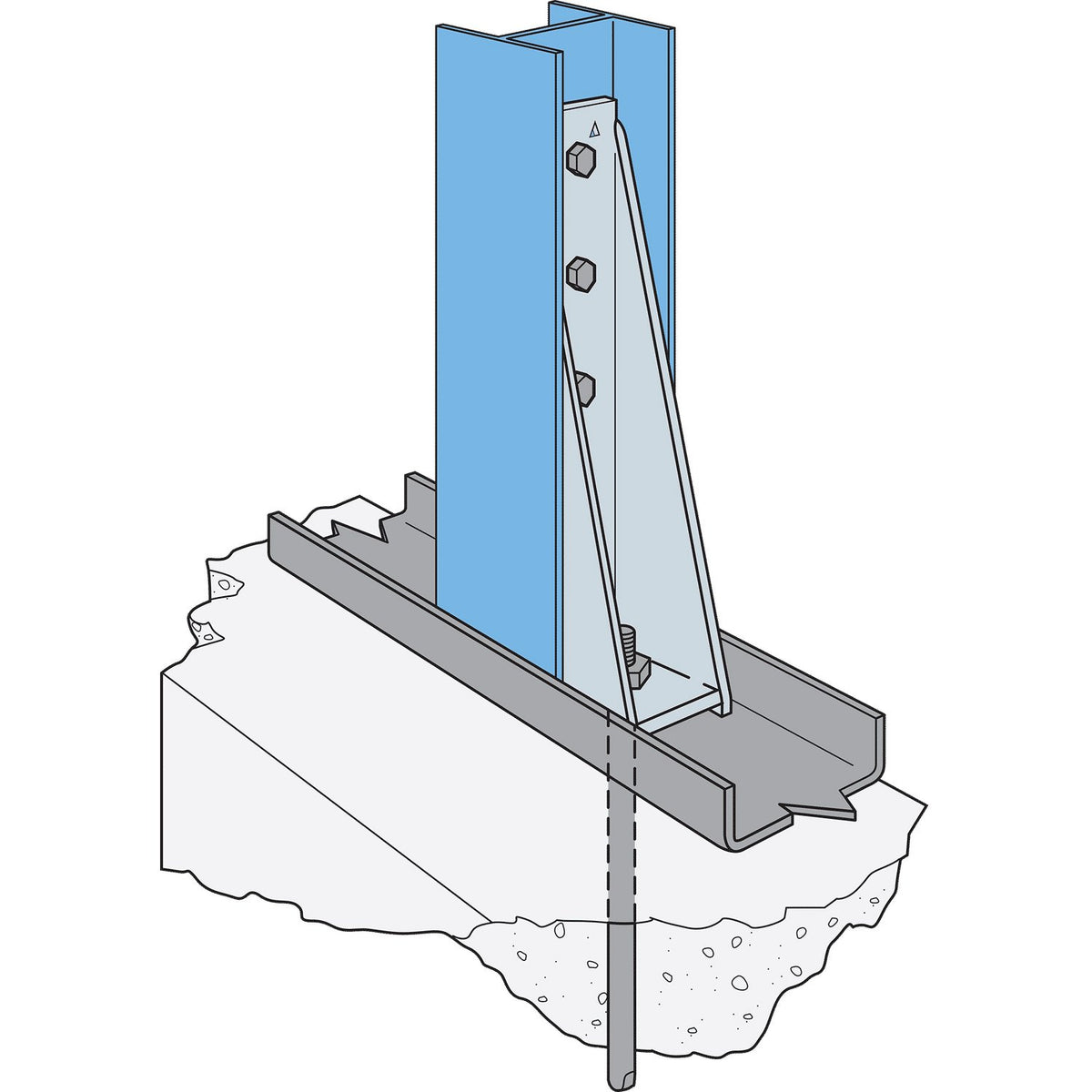 Simpson S/HDB 13-1/2" Holdown Bolted for Steel, Light Gauge