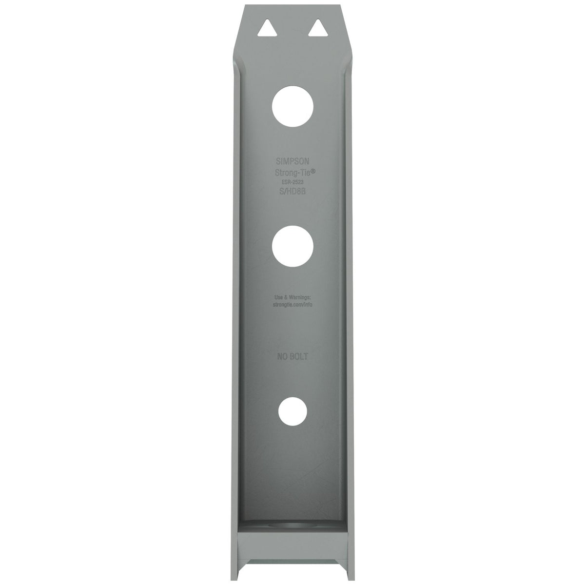 Simpson S/HD8B S/HDB Light Ga Steel Bolted Holdown 11 in. 10 Ga Gray Paint