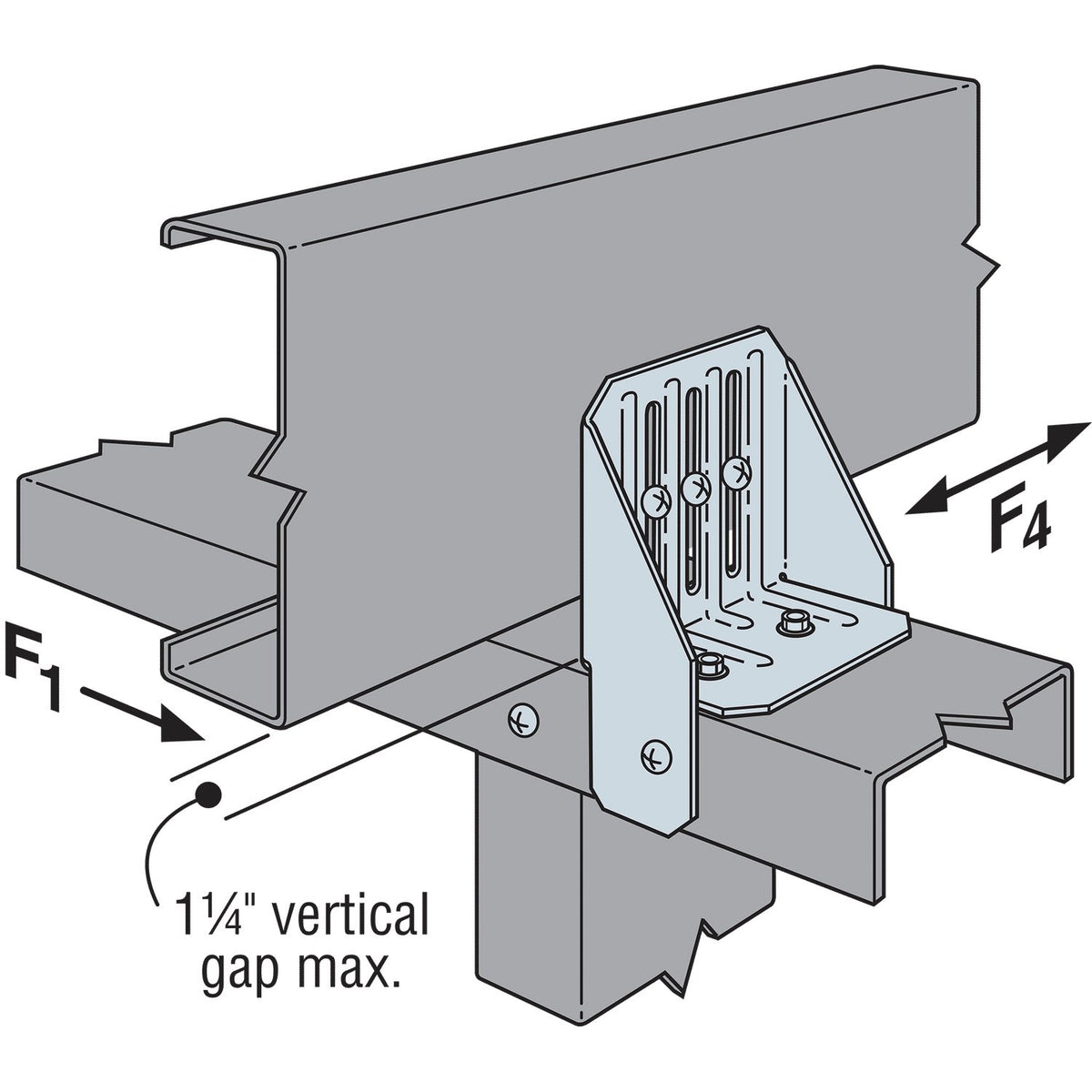 Simpson S/HTC4 Heavy Truss Clip - G90 Galvanized