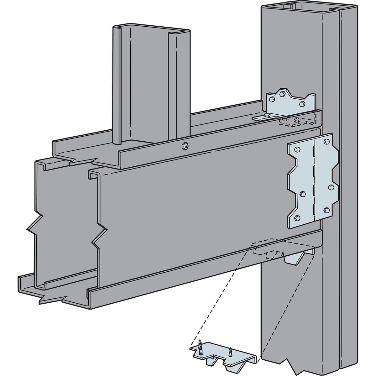 Simpson S/LS50 Light Gauge Steel Reinforcing Angle - G90 Galvanized
