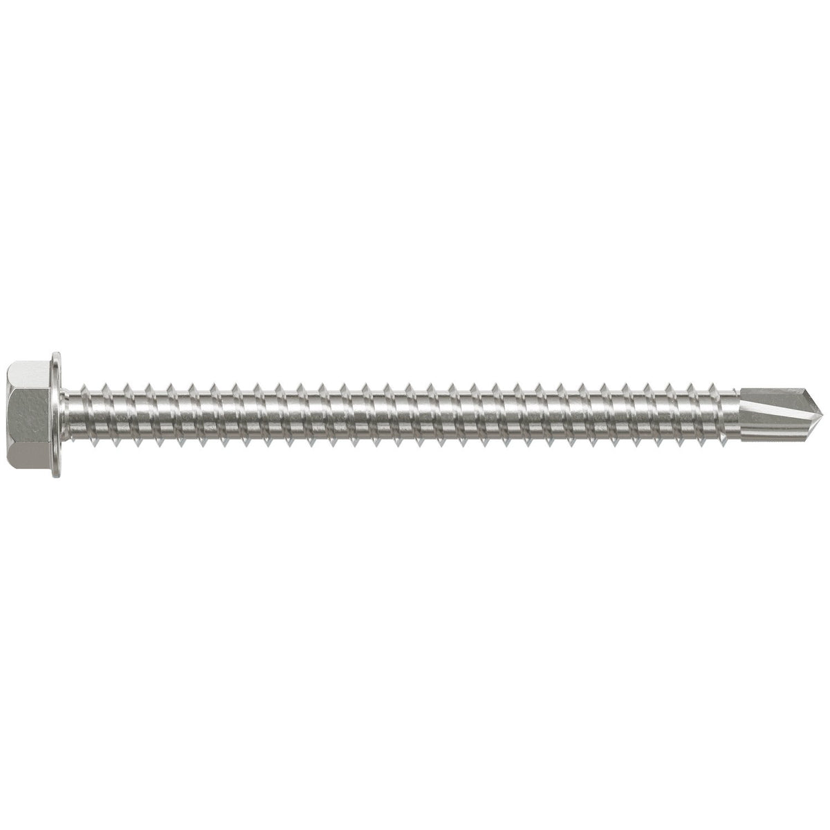 Simpson #12 x 2-1/2" Self-Drilling Hex-Washer Head Screw, 305 Stainless Steel