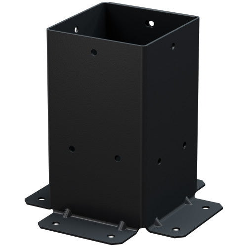 Simpson Sage Post Base 4x4, 2 pieces w/screws, Black Outdoor Accents
