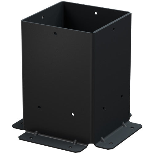 Simpson Sage Post Base 6x6, 2 pieces w/screws, Black Outdoor Accents