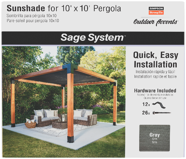 SAGE-SHADE10X10G What's included