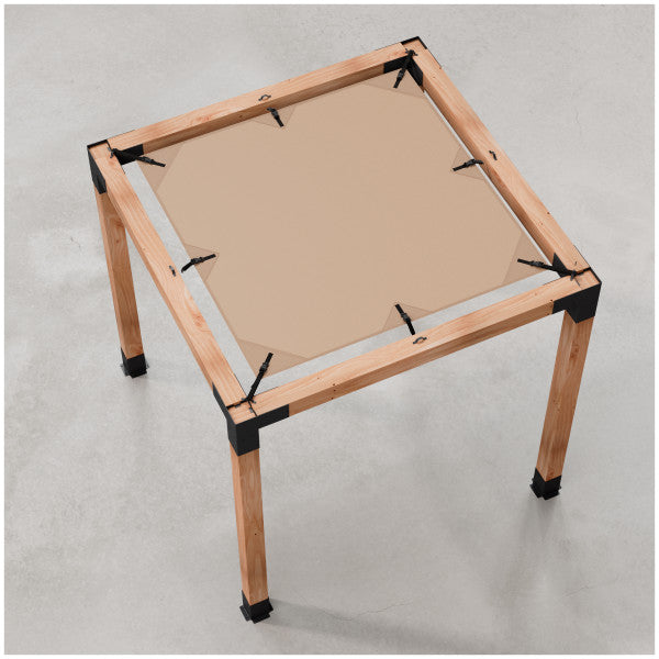 Simpson Sage System Sunshade for 10x10 Pergola, Tan Outdoor Accents