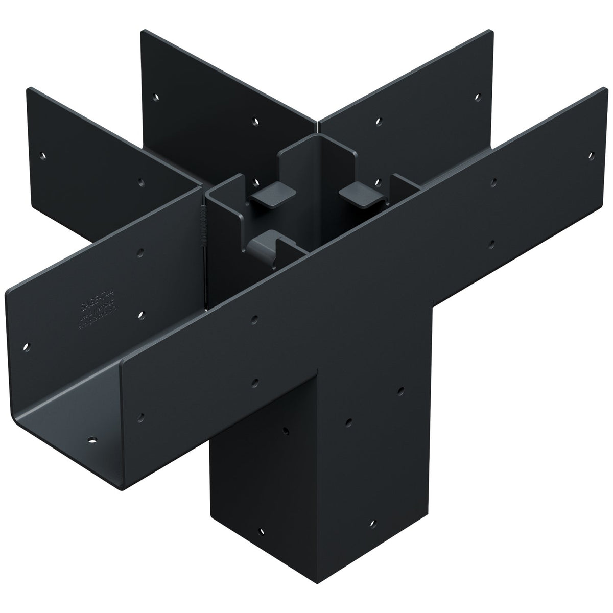 Simpson Sage Middle-T Connector 4x4 w/screws, Black Outdoor Accents