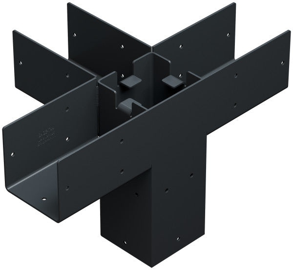 Simpson Sage Middle-T Connector 4x4 w/screws, Black Outdoor Accents