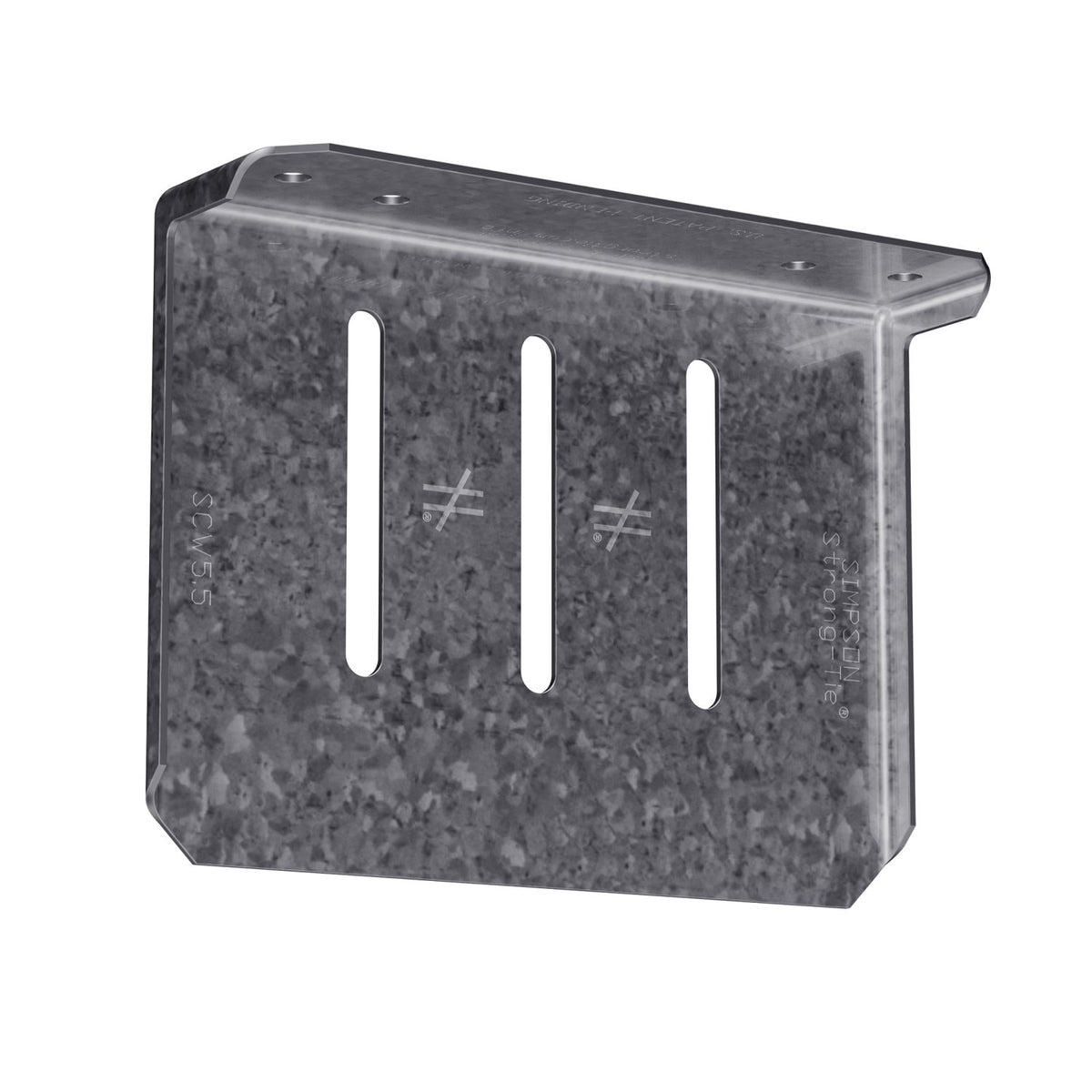 Simpson SCW5.5-KT 5-1/2 in. Head-of-Wall Slide-Clip Connector 16-Ga G90 w/Shouldered Screws 25-Pk