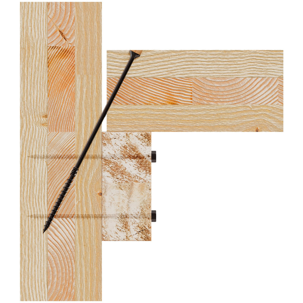 Simpson Strong-Drive SDCP TIMBER-CP Screw - 10 mm x 200 mm, Black E-Coat