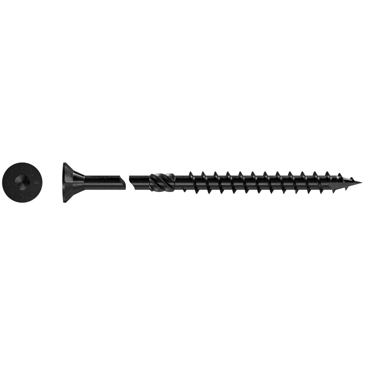Simpson Strong-Drive SDCP TIMBER-CP Screw - 10 mm x 200 mm, Black E-Coat