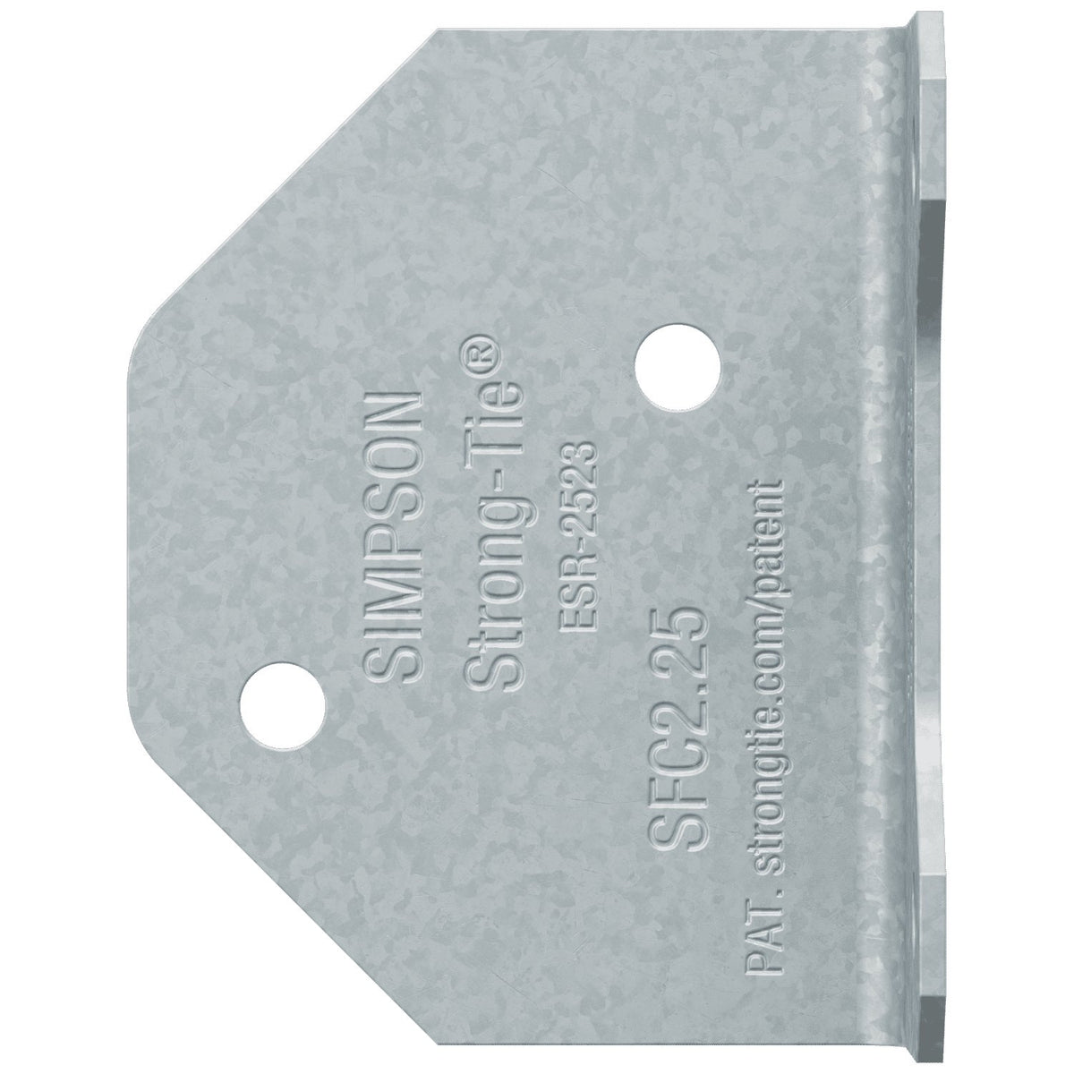 Simpson SFC2.25 Steel Framing Connector 2-1/4 in 16 Ga G90 Galv CFS Stud-to-Stud Utility Clip 300-Pk