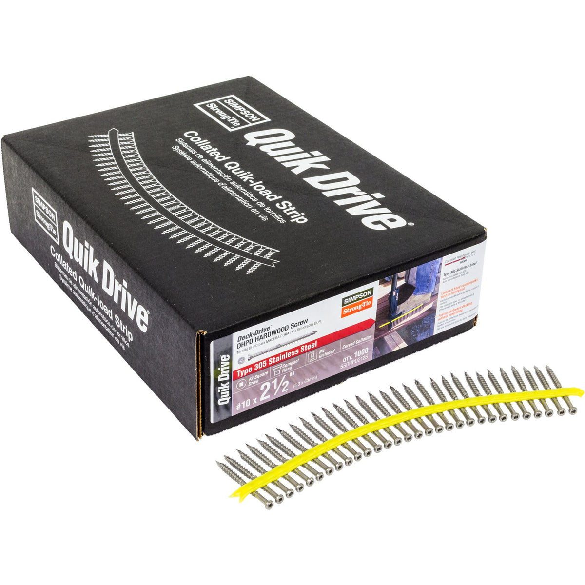 Simpson SSDHPD212S Deck-Drive DHPD Hardwood Deck Screw Collated