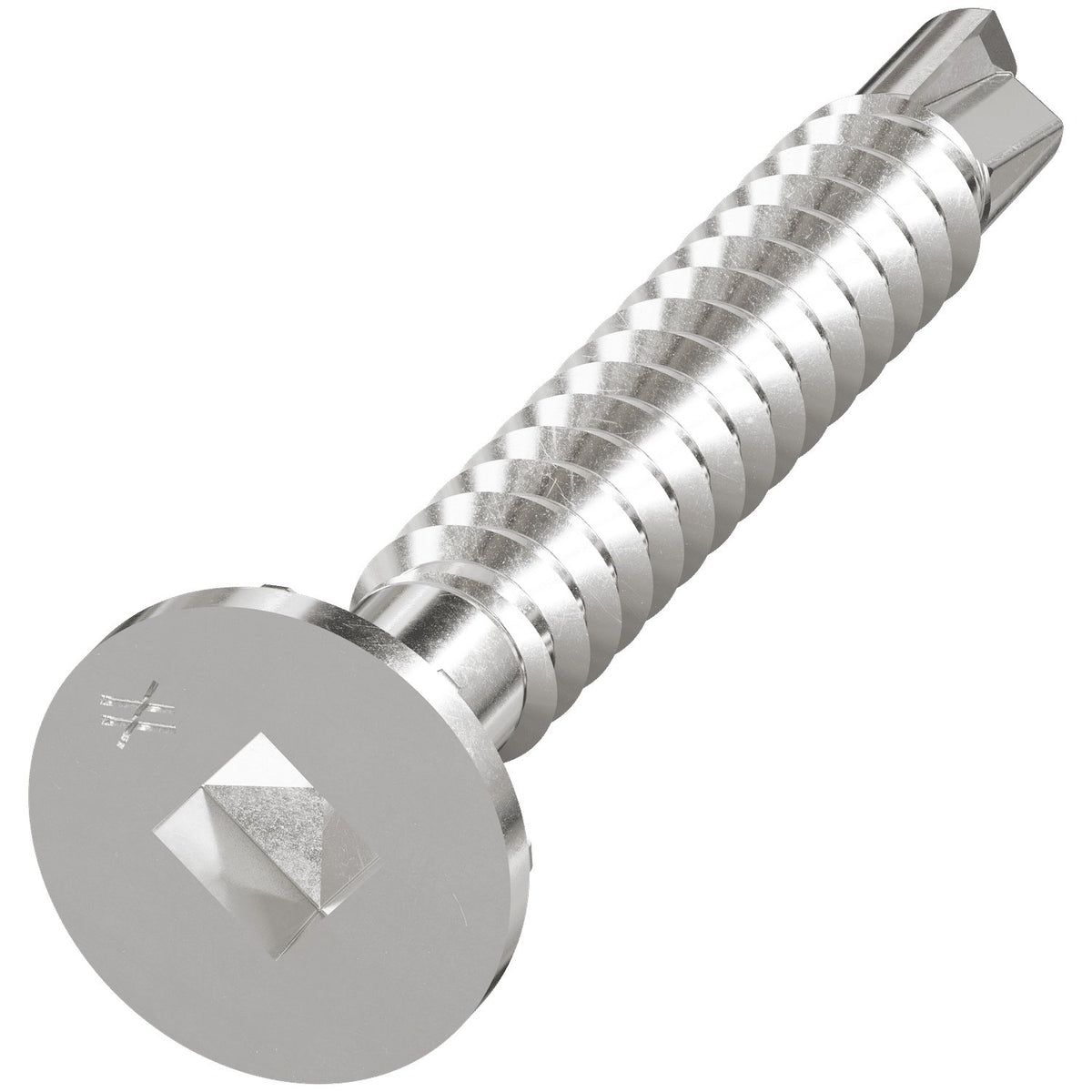 Simpson SS#10 x 1-1/2 in. 410SS Collated Flat Head Wood-to-CFS Screw #2 Sq Drive Drill Point 1000-Pk