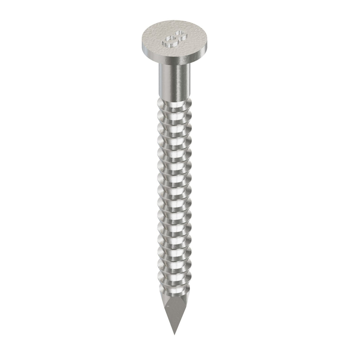 Simpson 8d Ring-Shank Connector Nail 0.131" x 1-1/2" 316 Stainless 1 Lb SCNR
