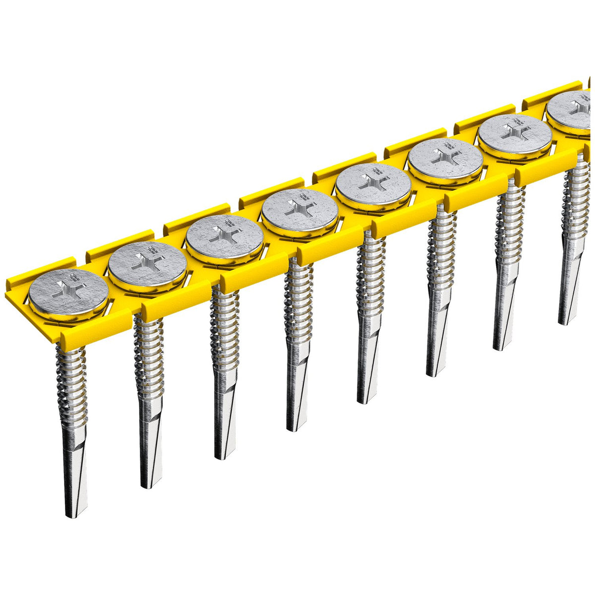 Simpson #14 x 2-1/4 in Collated Pancake Head Wood-to-Metal Screw 410 Stainless SSPCSD214T1414