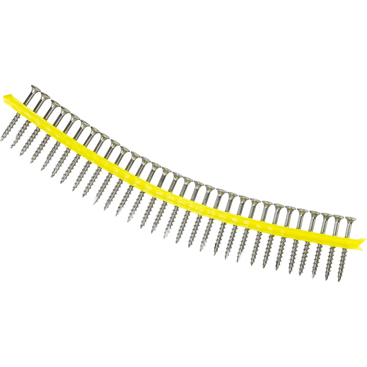 Simpson WSTD Collated Roofing Tile Screw #8 x 3 in. Flat Head #3 Sq Twin Thread Sharp Point 1000-Pk