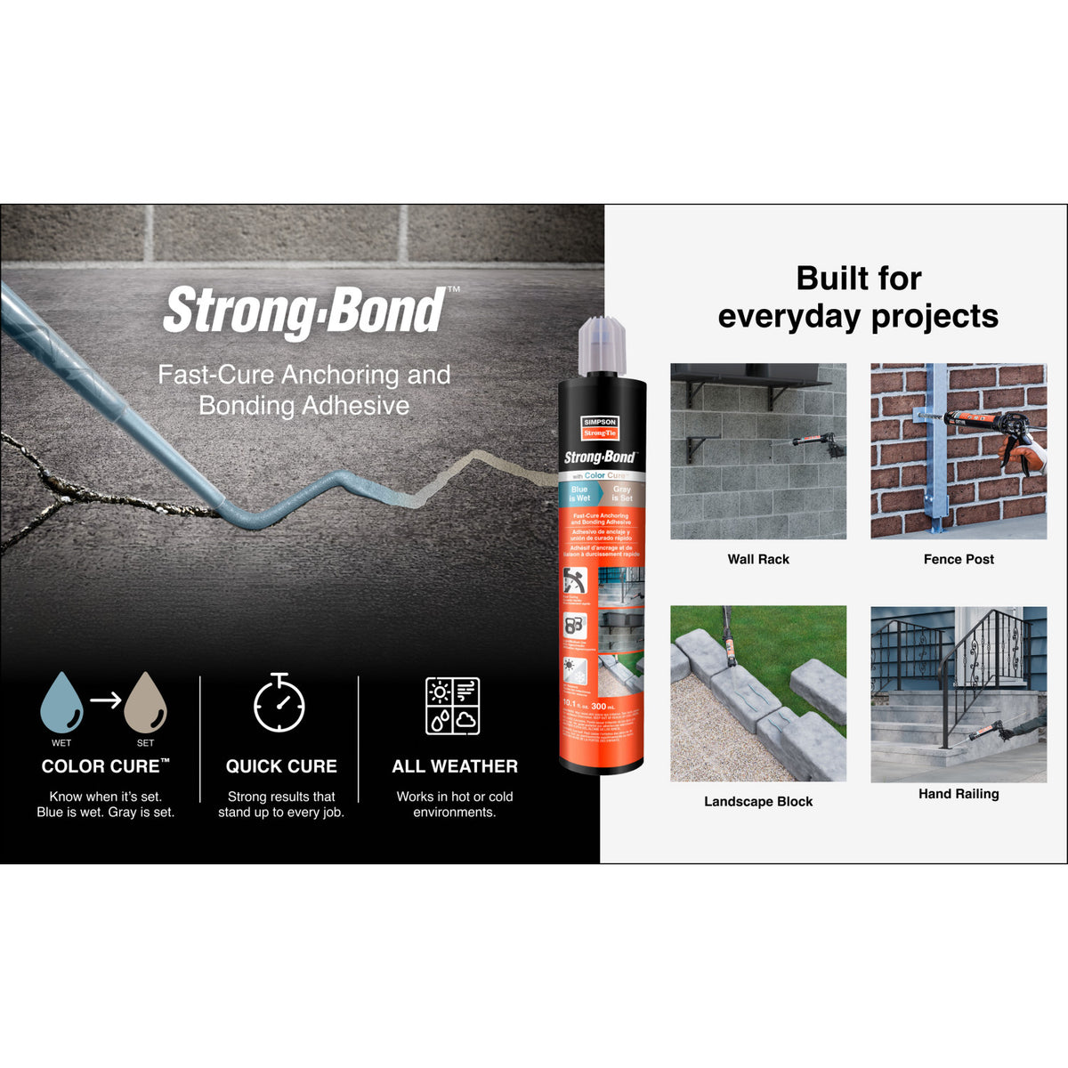 Simpson Strong-Bond Fast-Cure Anchoring and Bonding Adhesive