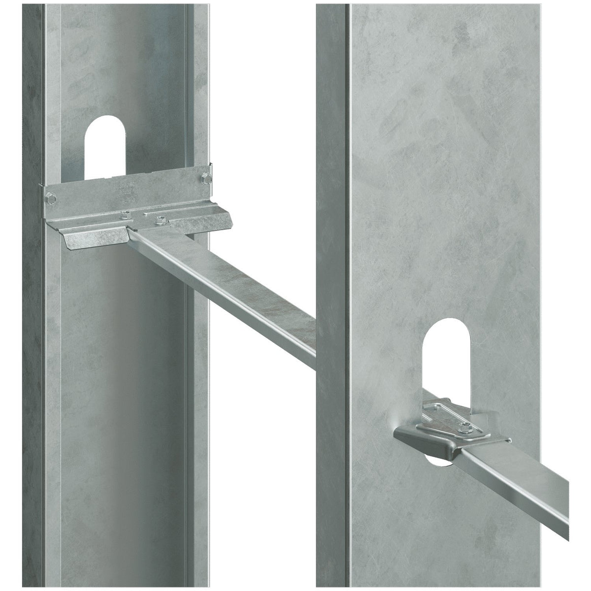 Simpson SUBH3.25 3-1/4 in. 18-Ga Bridging Connector for Cold-Formed Steel Framing, 150-Pack
