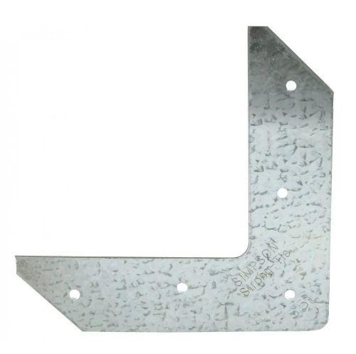 Simpson 55L 16-Gauge 5x5 Galvanized L Strap