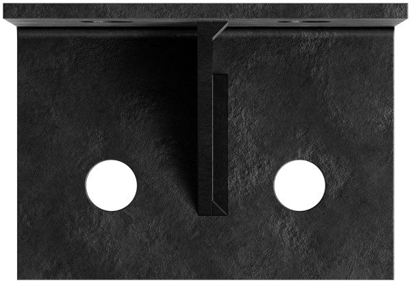 Simpson 4 x 6 Black Ornamental Heavy L-Shaped Angle w/Gusset HL46GPC