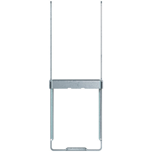 Metallic rectangular frame on a white background