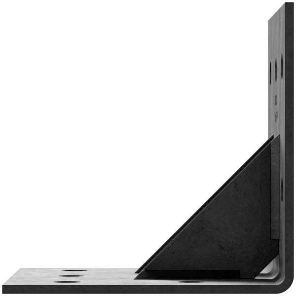 Simpson 5 x 7 Black Ornamental Heavy L-Shaped Angle w/Gusset HL57GPC