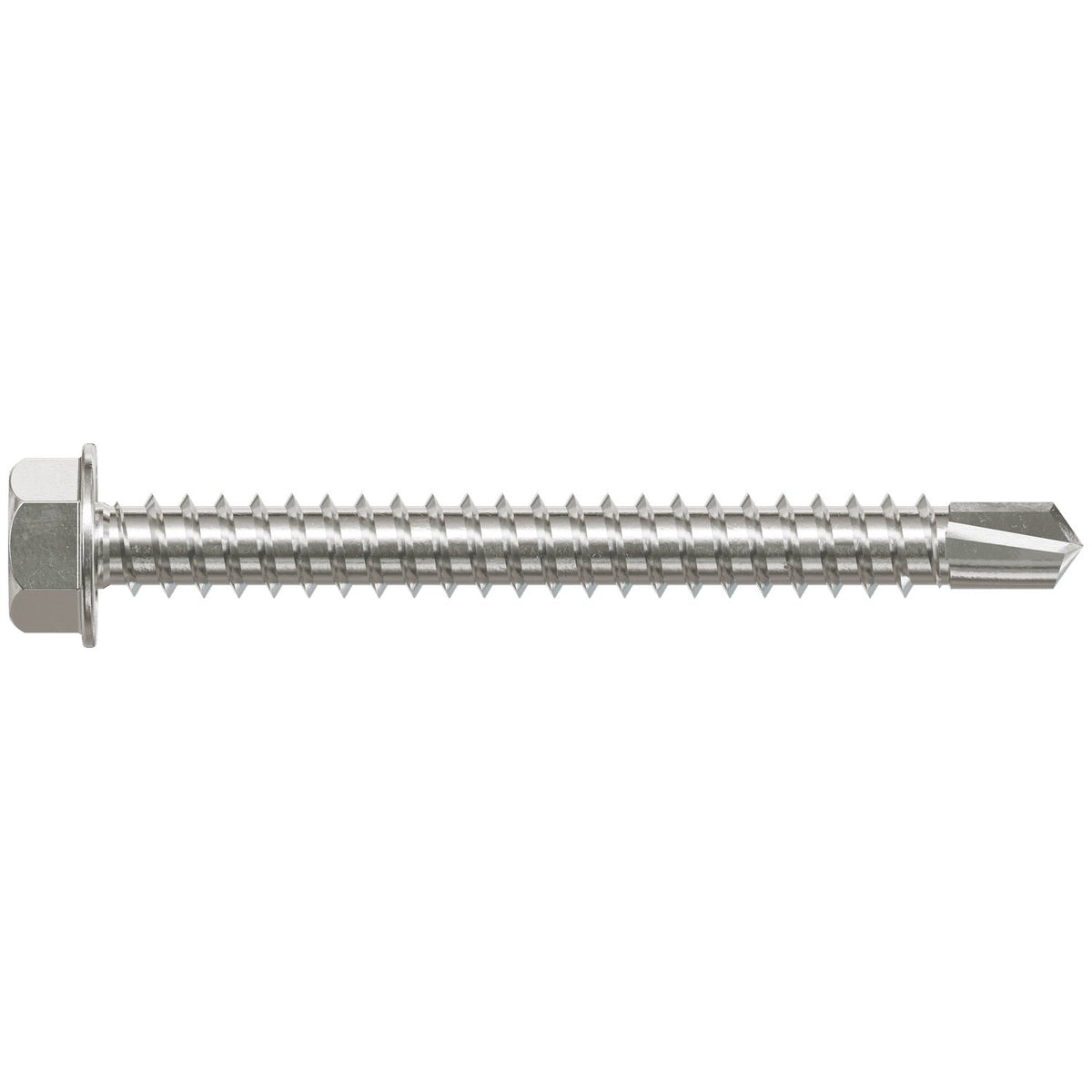 Simpson #12 x 2" Self-Drilling Hex-Washer Head Screw, 316 Stainless Steel