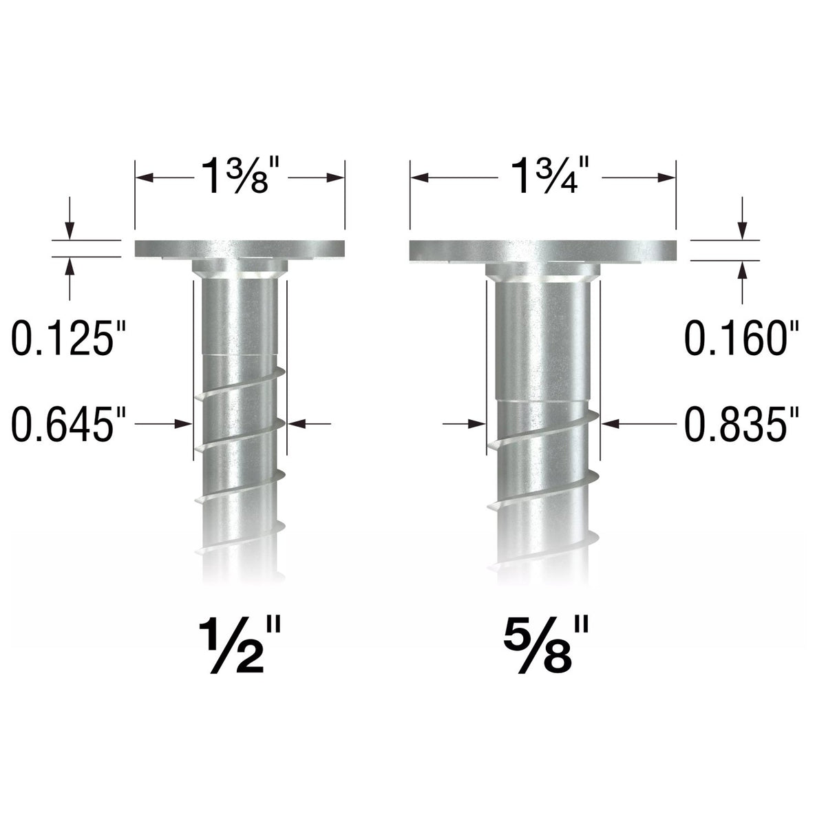 Simpson 1/2" x 5" Titen HD Mechanically Galvanized Washer-Head Screw Anchor