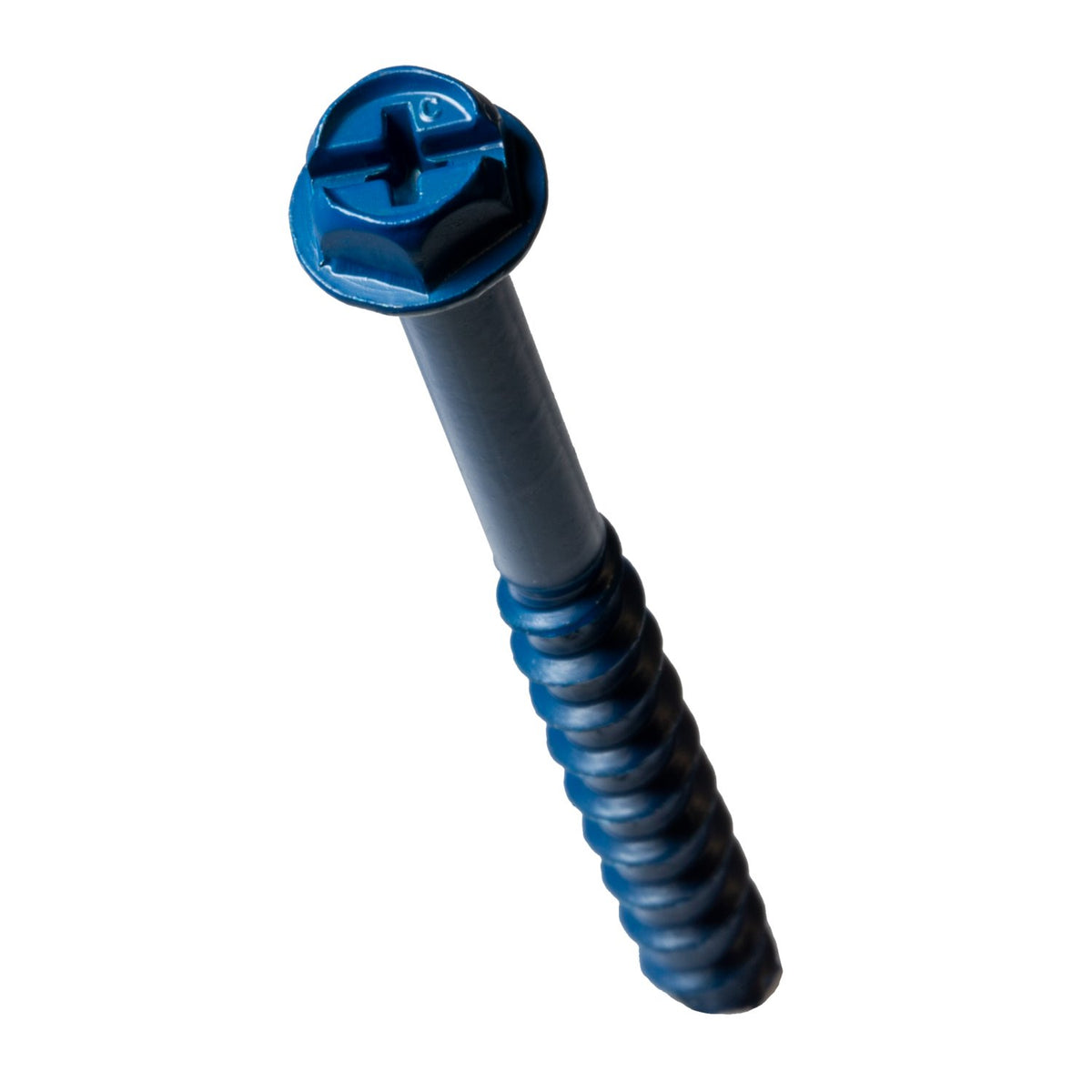 Simpson 1/4" x 2-3/4" Titen Turbo Hex-Head Screw Anchor, Blue TNT25234H
