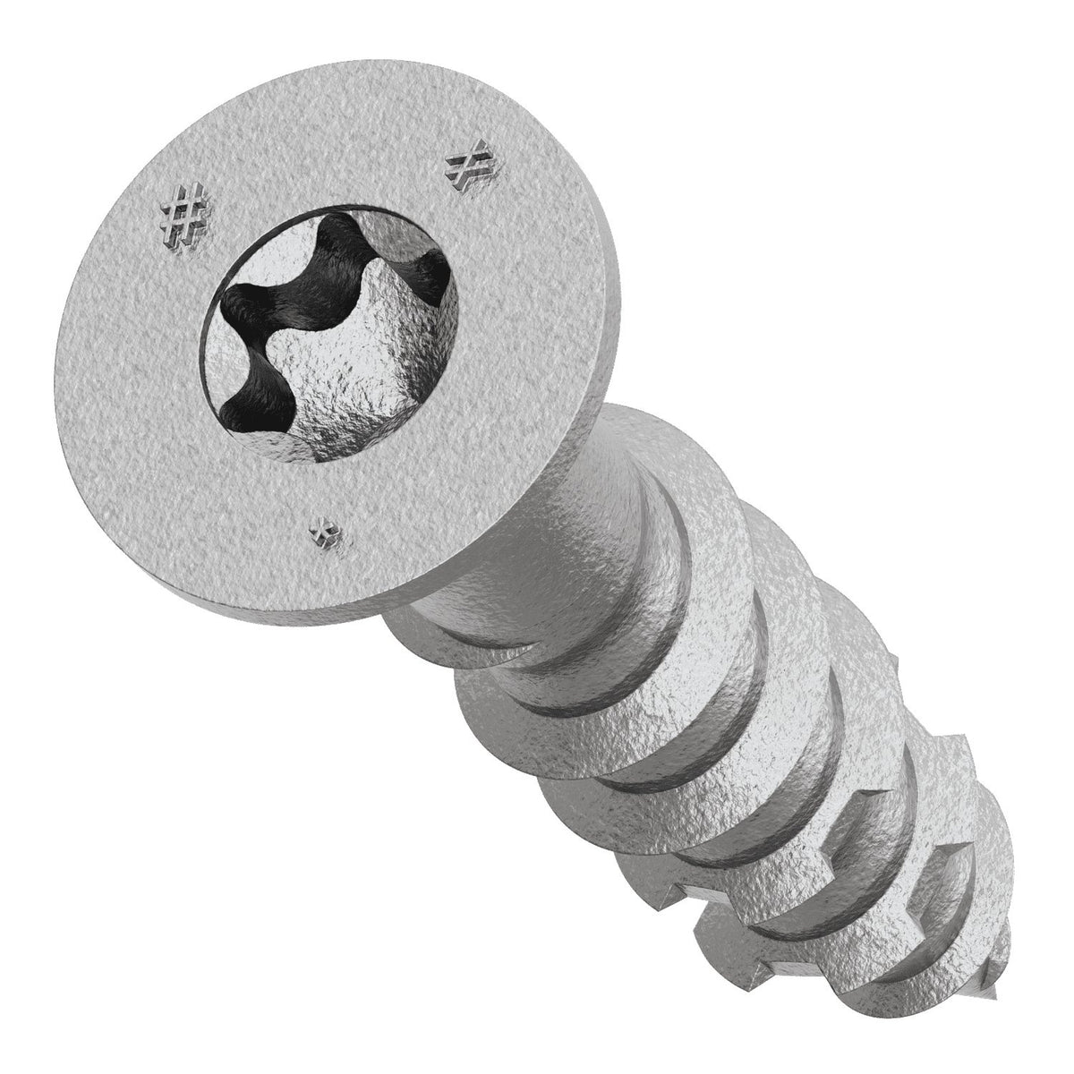 Simpson Titen Turbo - 1/4 in. x 1-1/4 in. 316 Stainless-Steel Trim-Head Concrete and Masonry Screw